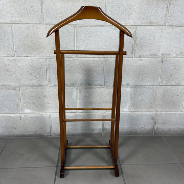 Vintage Wooden Valet Stand, 1970s For Sale - Image 3 of 8