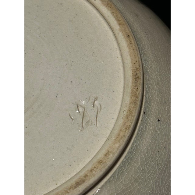 1970s 1970s Handmade Studio Pottery Serving Bowl With Lid For Sale - Image 5 of 9