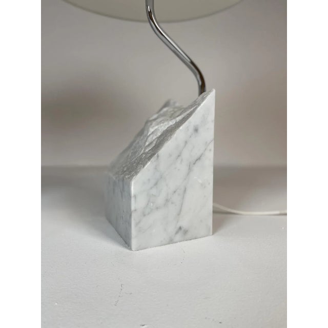 1970s Mid-Century Marble and Steel Table Lamps from Bergboms, 1970s, Sweden, Set of 2 For Sale - Image 5 of 17