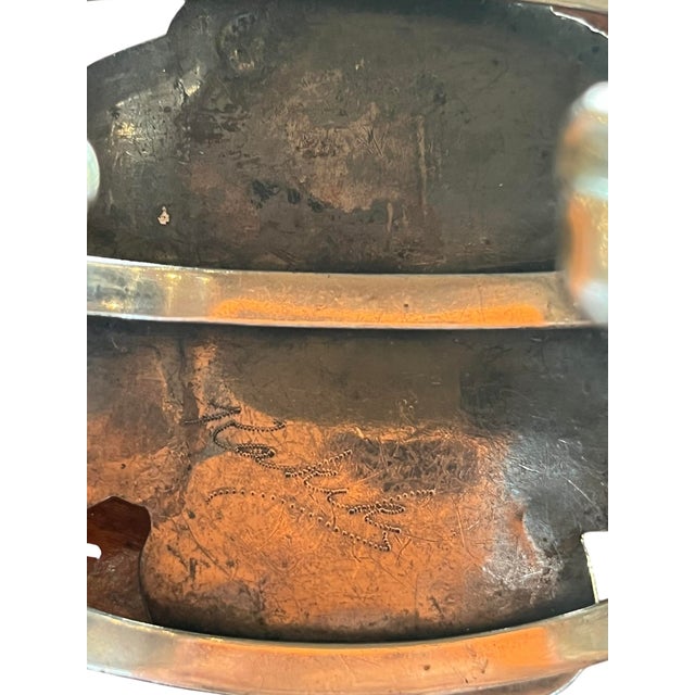 1940s Royston Turquoise, Coral and Bear Claw Sterling Silver Bracelet, Signed For Sale - Image 9 of 9