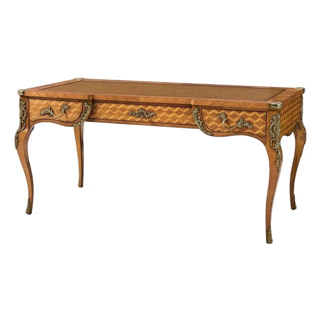 French Parquetry Writing Desk For Sale