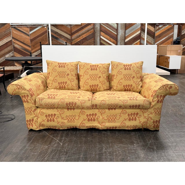 Queen Size Shabby Chic Bespoke Sleeper Sofa For Sale - Image 4 of 12