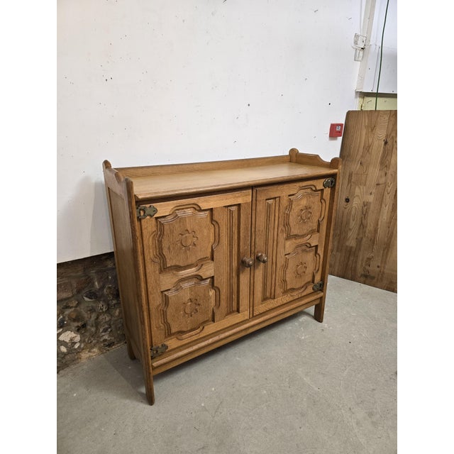 2-Door Buffet attributed to Guillerme et Chambron, 1970s For Sale - Image 17 of 18