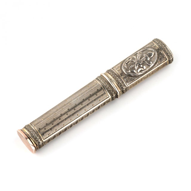 Louis XVI Style Silver Pencil Case For Sale - Image 6 of 6