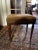 Louis XVI Mahogany Stool Upholstered in Mohair, 19th Century