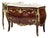 French Marble-Top Chest With Ornate Carved Wood & Gold Leaf Accents For Sale
