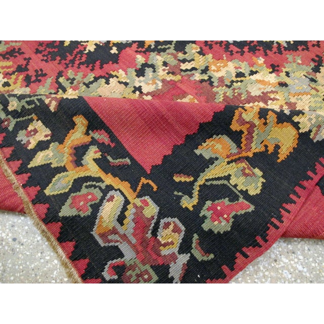 Rose Galerie Shabab Collection Mid-20th Century Russian Bessarabian Flatweave For Sale - Image 8 of 9