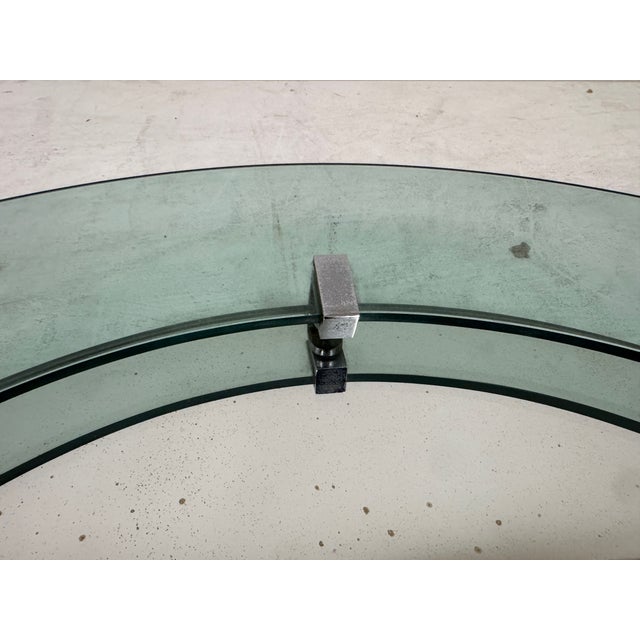 Italian Blue Glass Wall Mirror by Veca, 1970s For Sale - Image 6 of 11