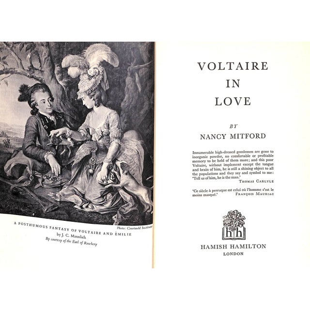 MITFORD, Nancy [288] pp. Hamish Hamilton 1957 8 3/8" x 5 7/8" Second Impression Jacket design by Cecil Beaton Voltaire in...