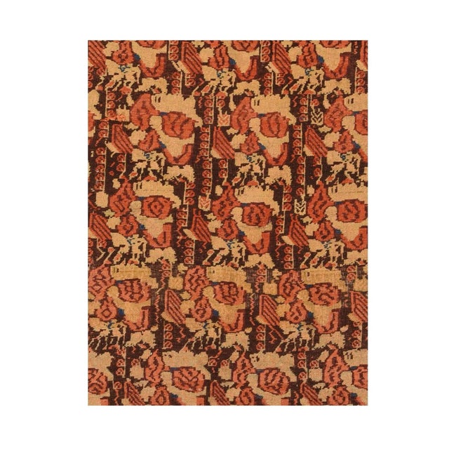 Traditional Antique Afshar Rug 4'4'' x 6'6'' For Sale - Image 3 of 3