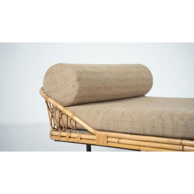 Vintage Bamboo Daybed, Italy, 1960s For Sale - Image 9 of 10