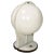 Italian Space Age Spherical Table Lamp in White Plastic, 1970s For Sale