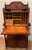Art Nouveau Antique Victorian Art Nouveau Carved Walnut Secretary Desk, Late 19th Century For Sale - Image 3 of 8