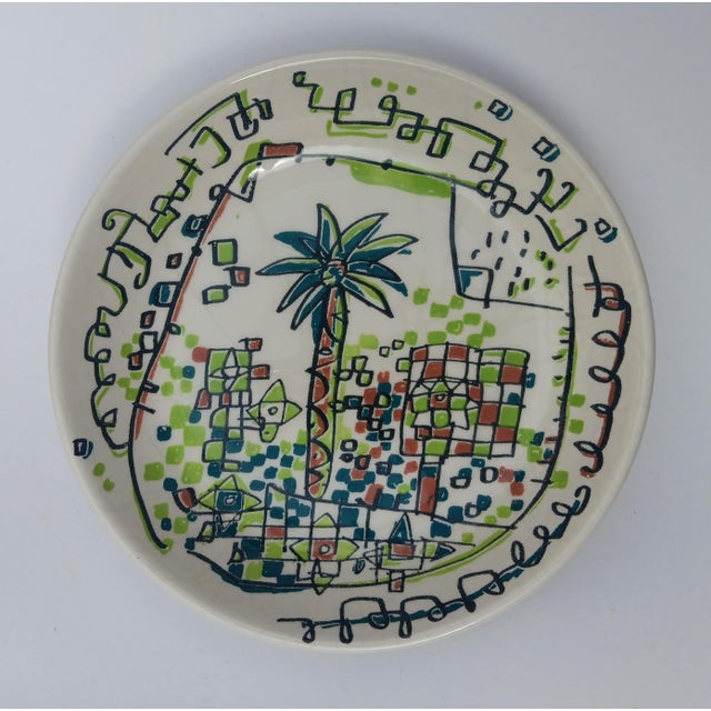 La Palmera Mora de Almazora Plate in Ceramic by Javier Mariscal, 1997, in Very Good conditions. Designed 1990 to 1999