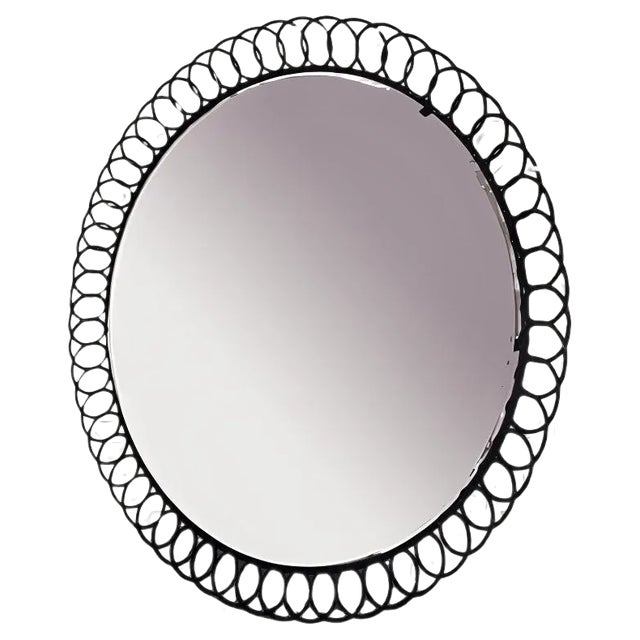 String Metal Mirror, 1960s For Sale