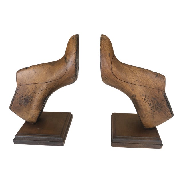 19th Century Shoe Mold Bookends - a Pair For Sale