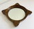 Wood Faux Tortoise Accent Mirror by LaBarge For Sale - Image 7 of 8