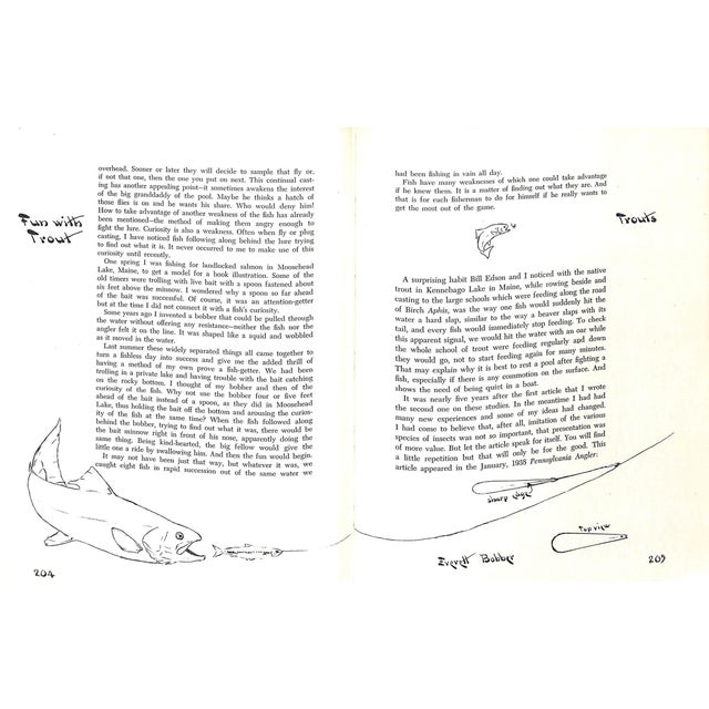 "Fun With Trout: Trout Fishing in Words, Paint & Lines" 1952 Everett, Fred For Sale - Image 11 of 12