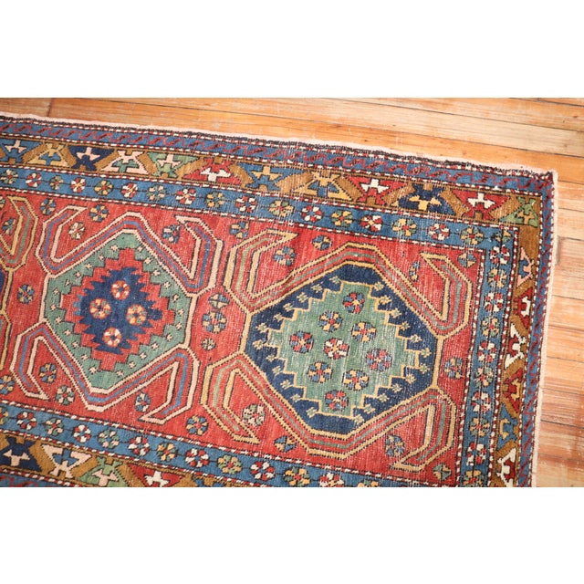 Antique Zabihi Collection Persian Heriz Runner - 2'7" x 8'10" For Sale - Image 10 of 10