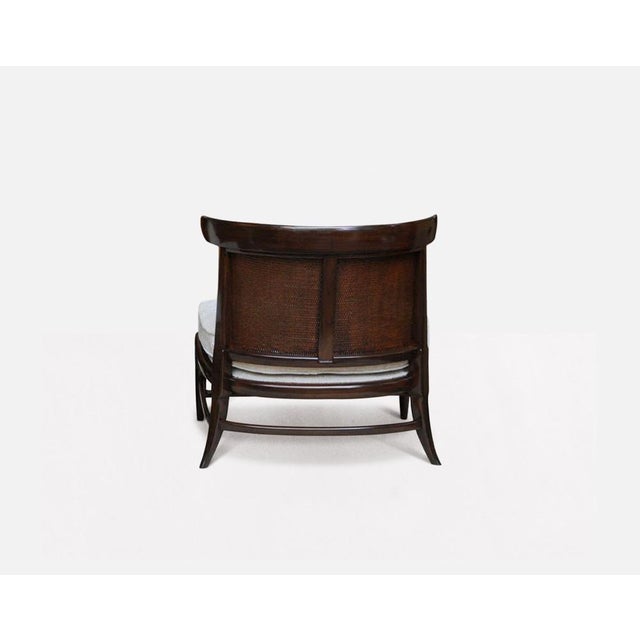 Mid 20th Century John Lubberts & Lambert Mulder for Tomlinson Slipper Chair, Cane, Walnut, 1950 For Sale - Image 5 of 6
