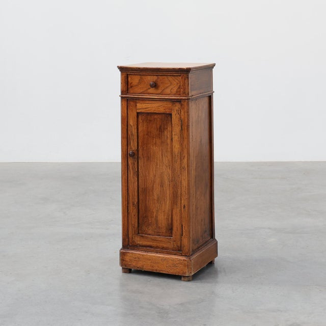 Art Deco Walnut Bedside Cabinet, Belgium, 1920s For Sale - Image 13 of 13