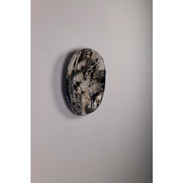 Ceramic Large Ceramic Wall Plaque by Jeppe Hagedorn-Olsen, Denmark, 1960s For Sale - Image 7 of 15