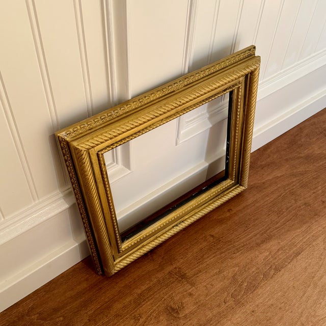 Traditional Ornate Gold Wood Picture Frame For Sale - Image 3 of 4