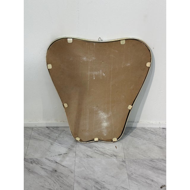 Italian Mid-Century Organic Wall Mirror With Rope. 1960s For Sale - Image 4 of 6