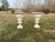 Pair of Victorian Style Cast Metal Urns - Set of 2 For Sale - Image 9 of 10