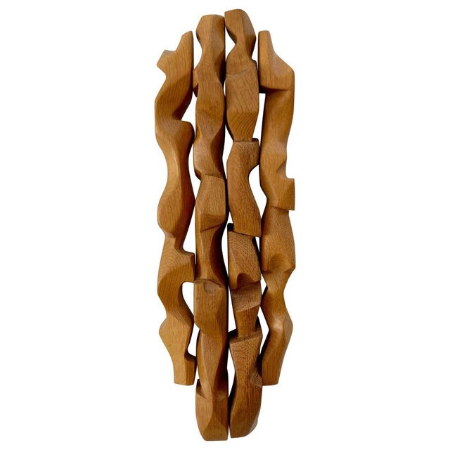 Abstract Wooden Wall Art Sculpture, England, 20th Century For Sale - Image 10 of 10