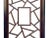 Wood Chinese Two Brown Tone Lattice Pattern Center Open Wall Panel Frame For Sale - Image 7 of 12