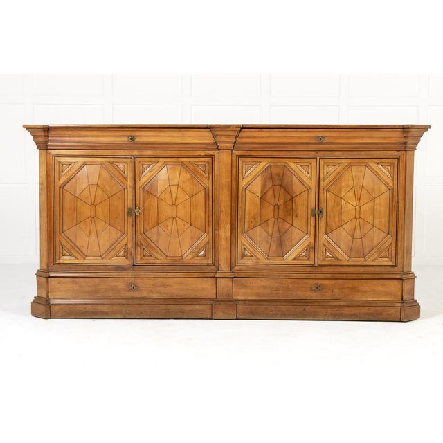 Large French Cherrywood Enfilade, 18th Century For Sale - Image 12 of 12