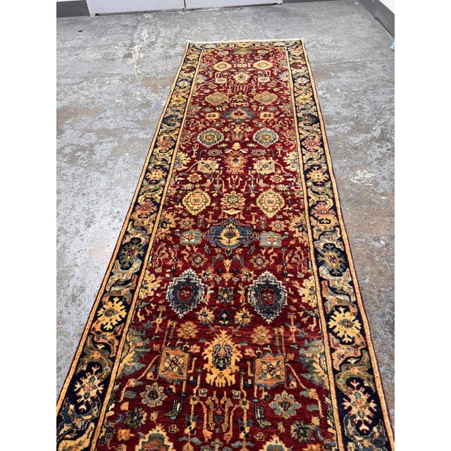 Persian 3ft X 12ft Traditional Persian Style Floral Runner Rug For Sale - Image 3 of 12
