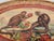 Red Red and Gold Oval Monkey Themed Side Table For Sale - Image 8 of 14