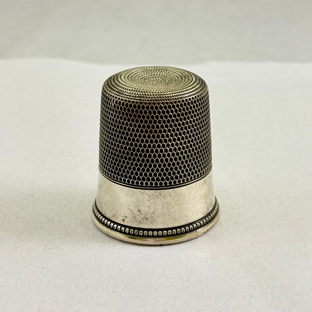 Traditional Simons Bros. Sterling Silver Thimble Two Oz. Jigger Measure Bar Tool For Sale - Image 3 of 11