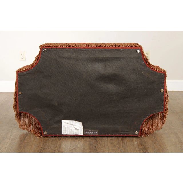 Early 21st Century Massoud Furniture Custom Upholstered Ottoman For Sale - Image 12 of 13