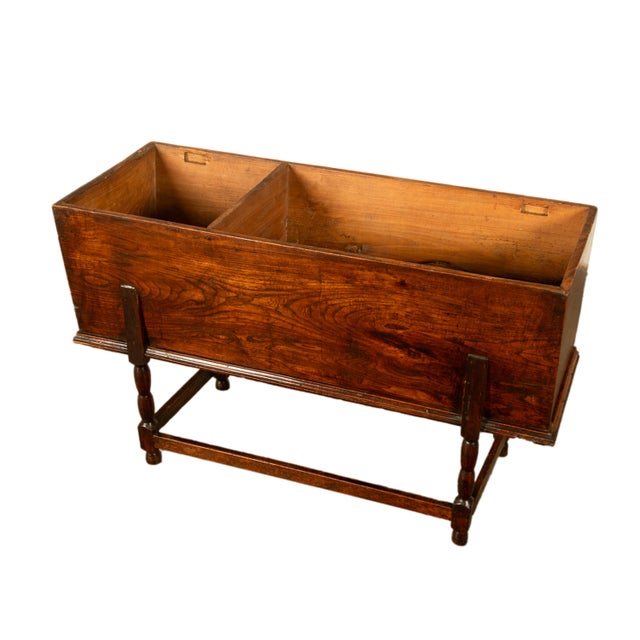 Antique Georgian Country 18th Century Elm Dough Bin Baker's Table Chest 1780 For Sale In Portland, OR - Image 6 of 17