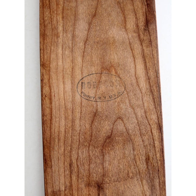 Vintage Robeson ShurEdge Frozen Heat Carving Set With Wood Tray For Sale - Image 13 of 13