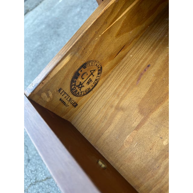 Brown Kittinger Colonial Williamsburg Secretary Bookcase For Sale - Image 8 of 12