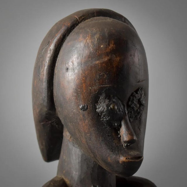 Early 20th Century Male Fang Byeri Seated Reliquary Figure Gabon For Sale - Image 11 of 11