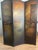Italian Antique Italian Ponte Rialto Handpainted Parchment Leather Floor Screen For Sale - Image 3 of 18