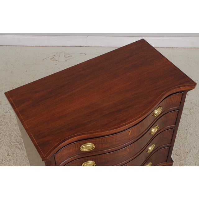 Baker Inlaid Walnut Colonial Williamsburg Virginia Chest For Sale - Image 11 of 18