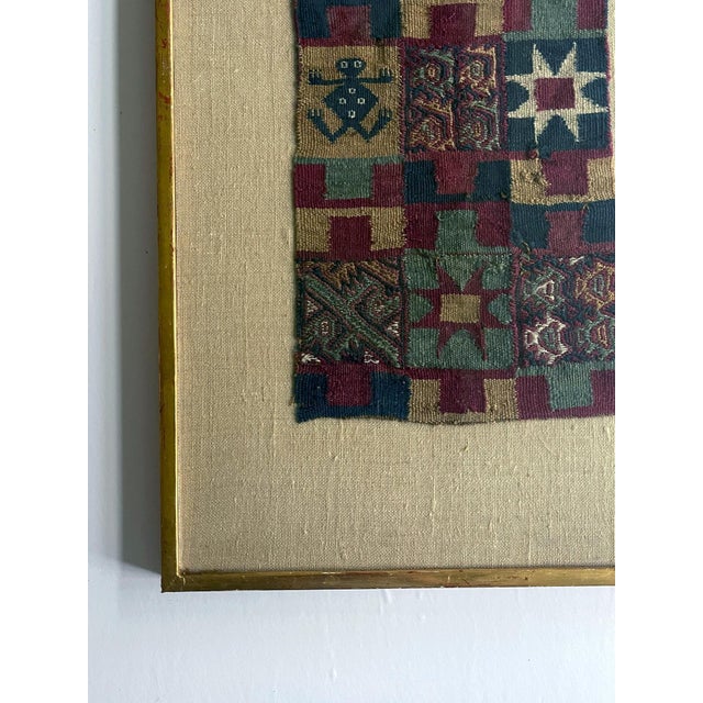 Two Framed Pre-Columbian Textile Fragments Inca Culture Peru For Sale - Image 9 of 15