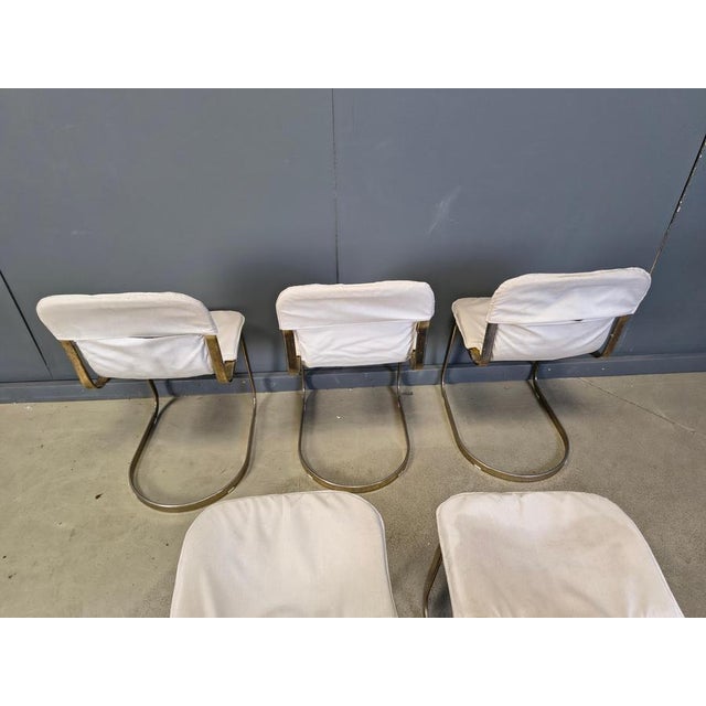 Vintage Dining Chairs attributed to Cidue, 1970s, Set of 5 For Sale - Image 6 of 14