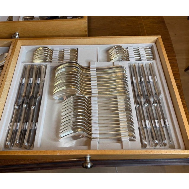 Vintage Silverware Set by Guy Degrenne, 2010, Set of 127 For Sale - Image 4 of 8