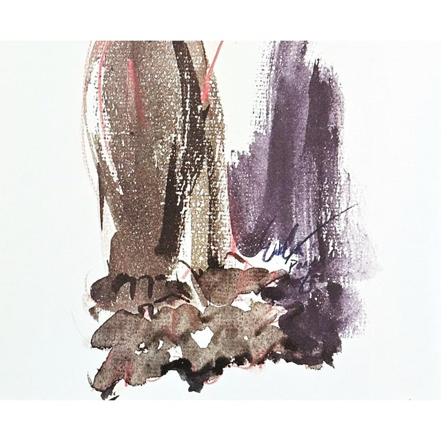 Paper 1983 Set of 2-French Hubert Givenchy Original Fashion Prints For Sale - Image 7 of 7
