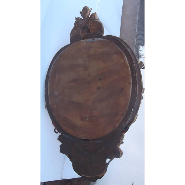 Wood Pair of 19th Century Giltwood Mirrored Girandoles For Sale - Image 7 of 7