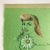 1950s Original Modern Portrait Pastel Drawing of a Woman on Green Paper For Sale - Image 9 of 11