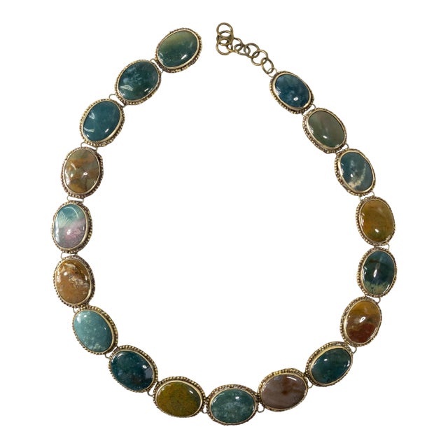 19th Century Specimen Jasper Agate Chalcedony Decorative Belt for Display For Sale