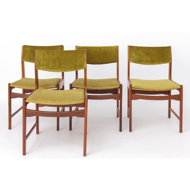 Vintage Teak Dining Chairs, Germany, 1970s, Set of 4 For Sale - Image 12 of 12
